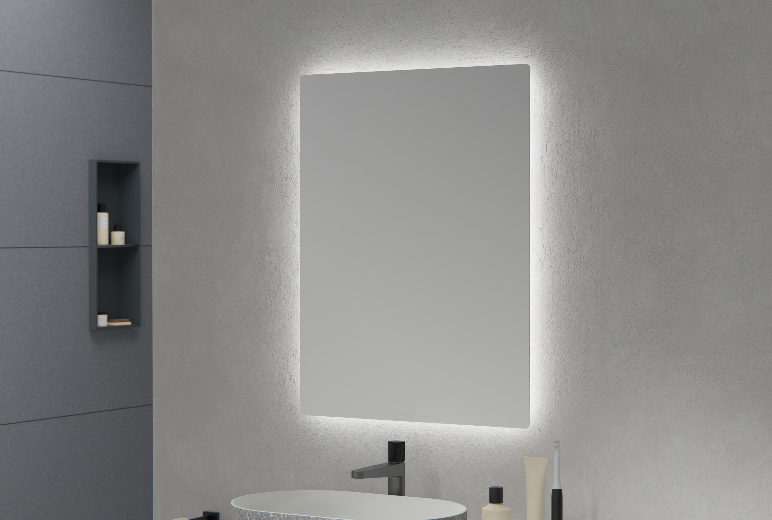 LED verlichte badkamerspiegel 2137 - 60 x 80 cm LED verlichte badkamerspiegel 2137 - 60 x 80 cm