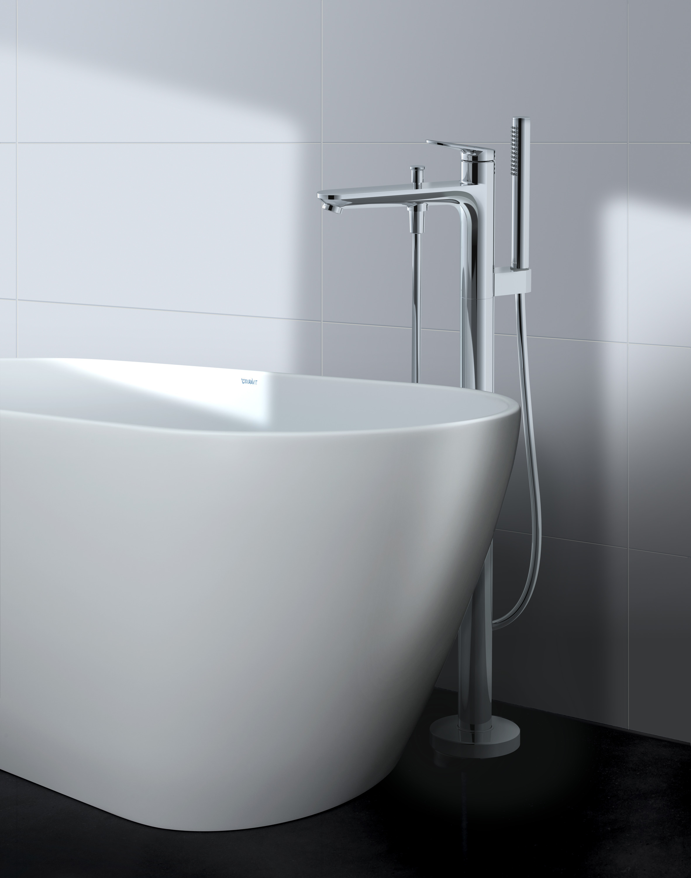  Duravit Wave Single-Lever Floor-Mounted Bathtub Mixer - Color selectable