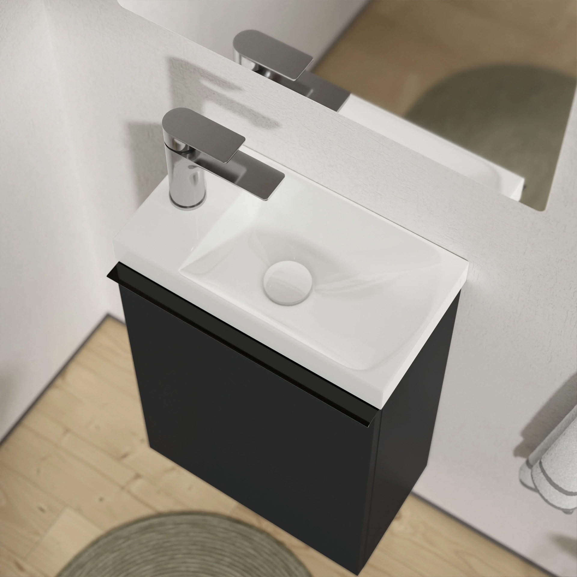Mueble lavabo LAVOA 40 cm con lavabo - color a elegir 168944