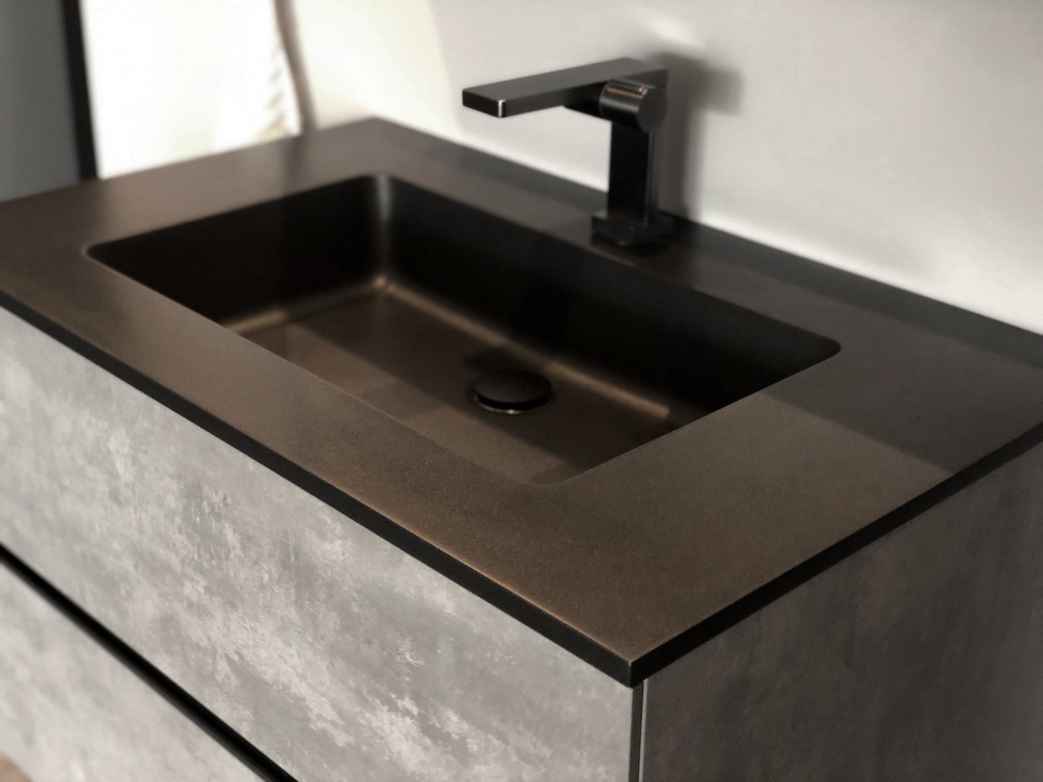 Badkamermeubelset EDGE 850 met wastafel - kleur selecteerbaar Badkamermeubelset EDGE 850 met wastafel - kleur selecteerbaar