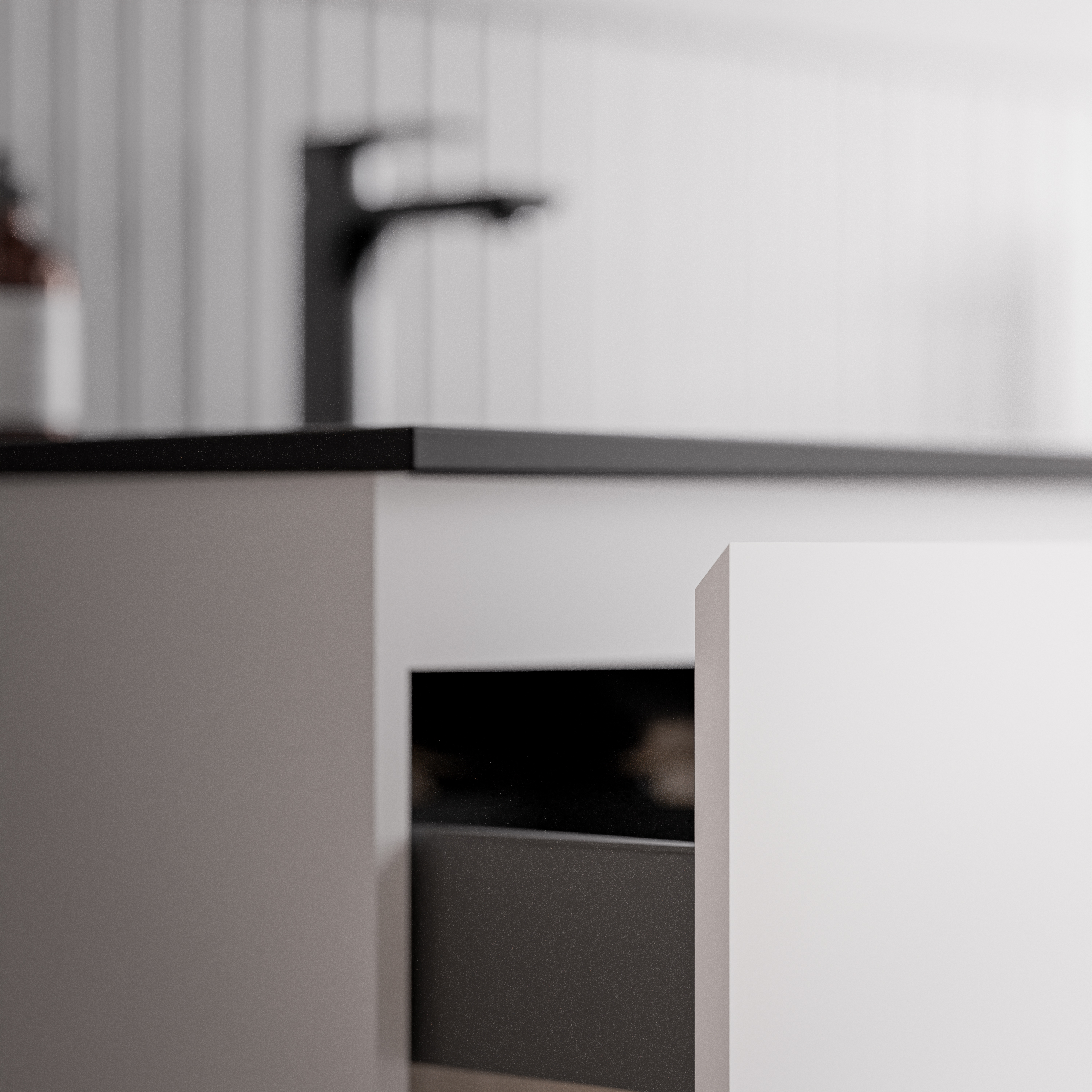 Mueble bajo lavabo AVA 80 cm con lavabo de cerámica - color a elegir 166510