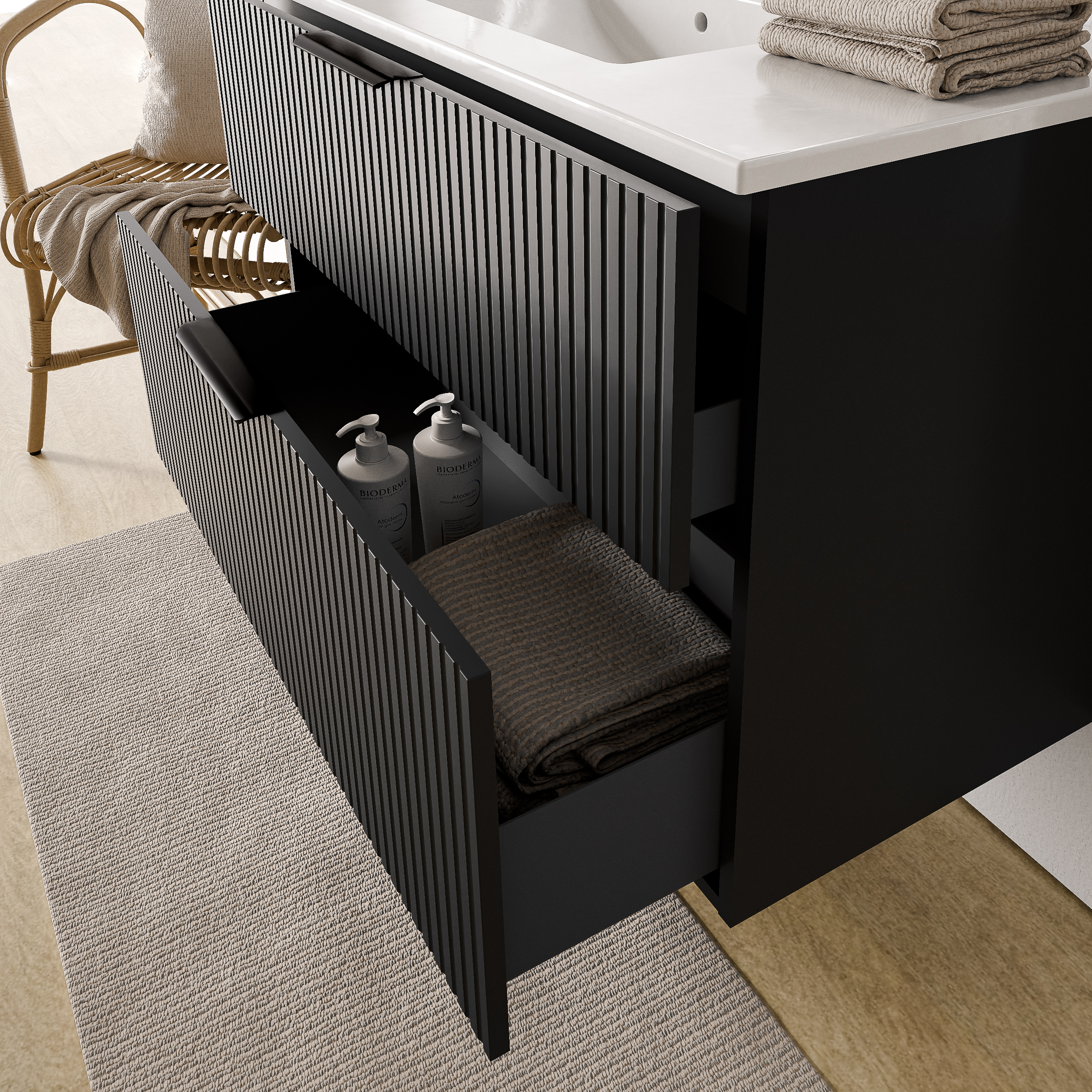 Vanity unit TIM 80 cm with washbasin - colour selectable 170211,170216