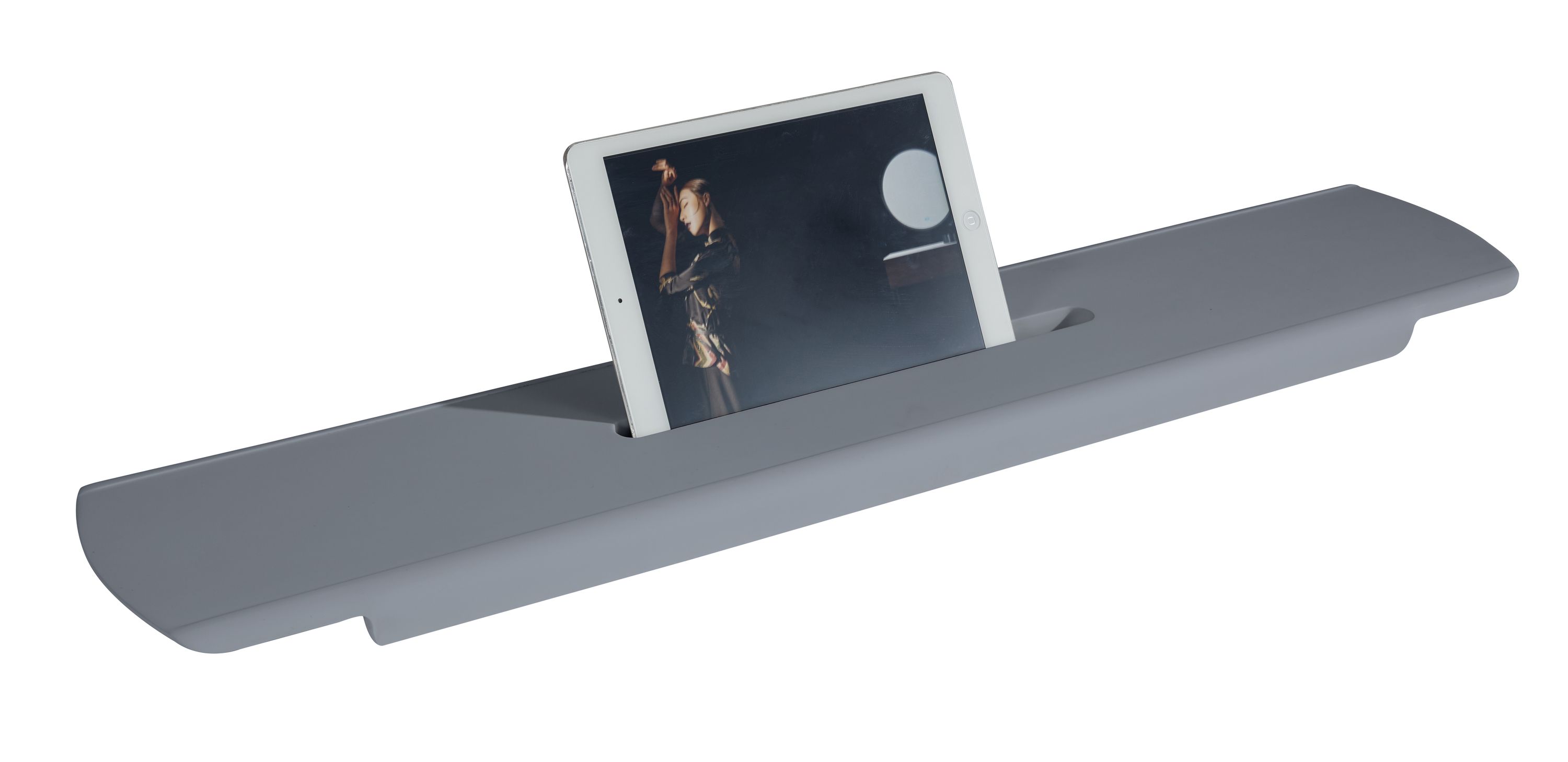 Bath shelf PB4210 - Matt cast mineral - 85 x 16.5 x 3 cm