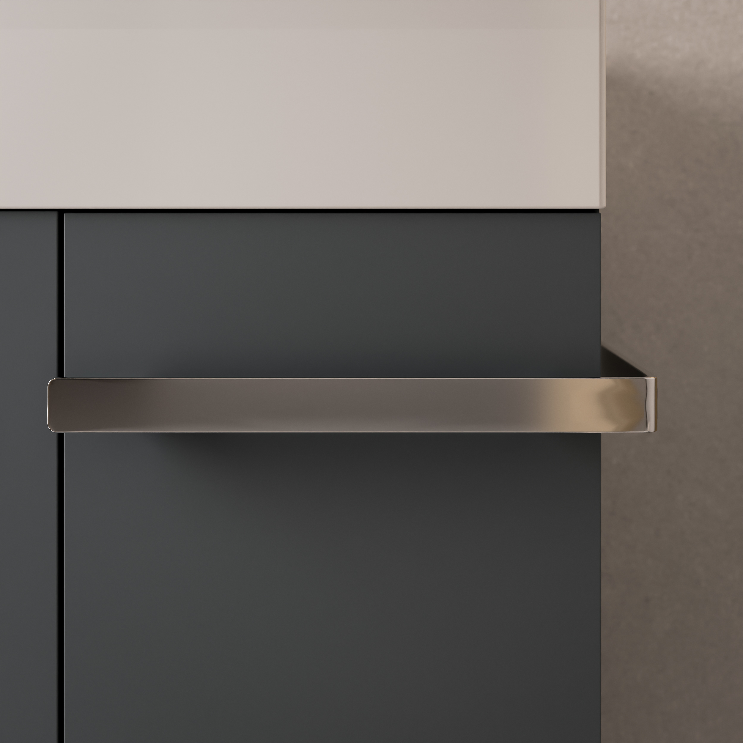 Badkamermeubel onderkast gastentoilet COMPACT 450 met wastafel 45 cm - planchet links - kleur selecteerbaar 170442