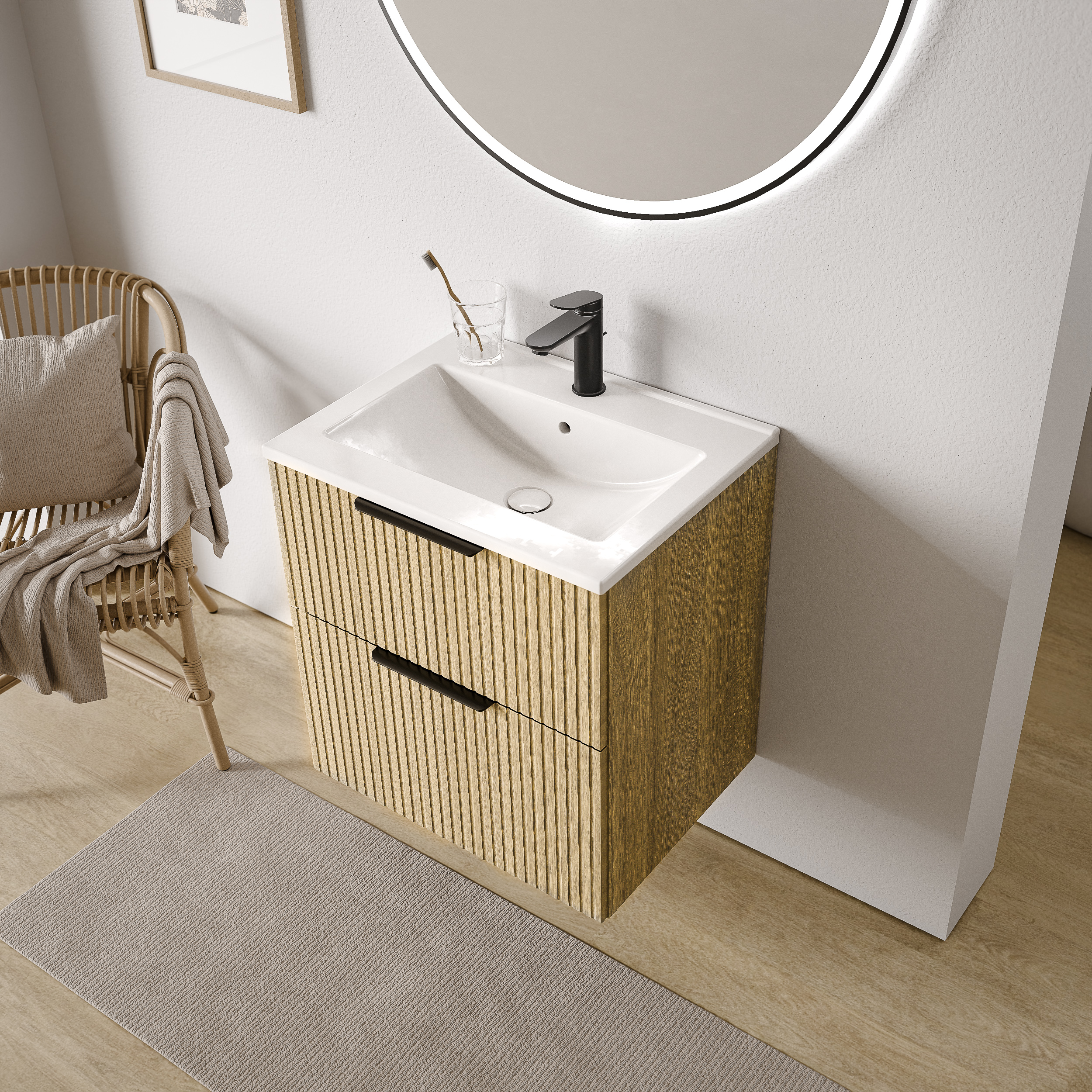 Vanity unit TIM 60 cm with washbasin - colour selectable 170204