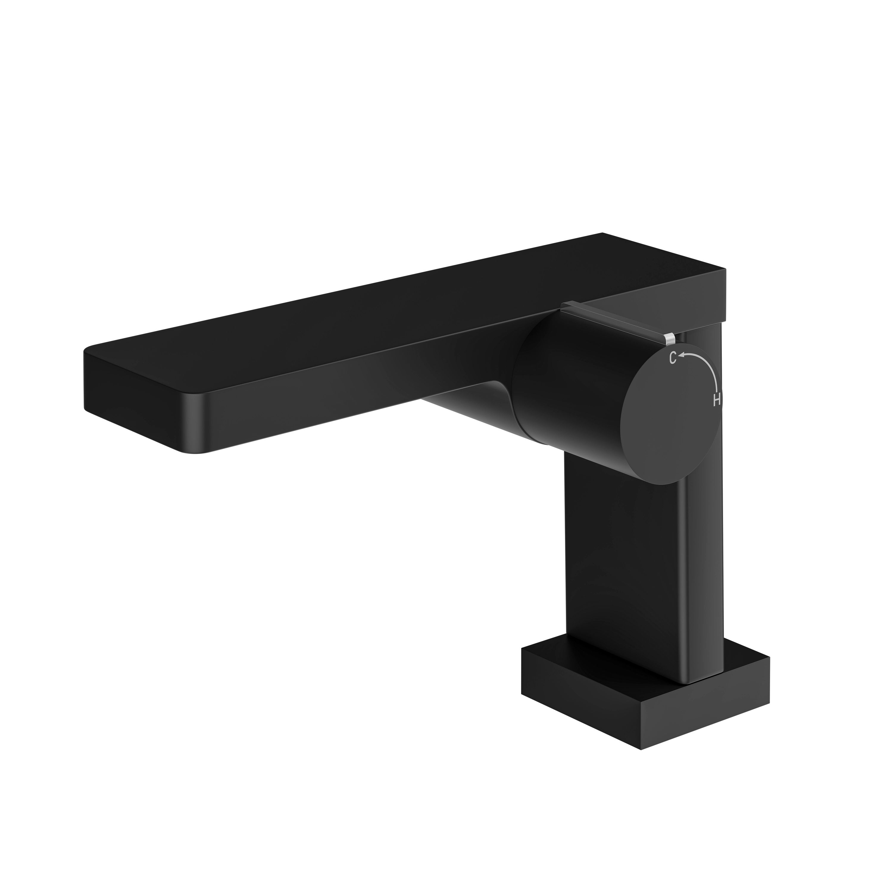 Rubinetto lavabo monocomando di design moderno NT3110B - finitura nera