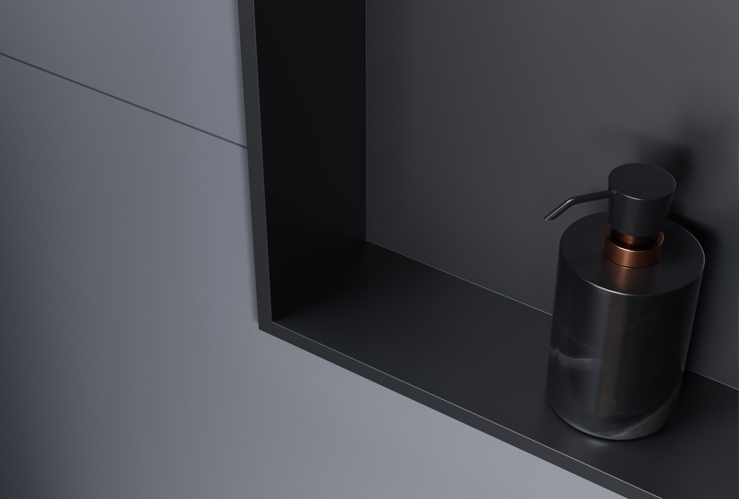 Nicchia da parete NT3090010X con ripiano portaoggetti - in acciaio inox - 30 x 90 x 10 cm (L x A x P) - colore selezionabile Nicchia da parete NT3090010X con ripiano portaoggetti - in acciaio inox - 30 x 90 x 10 cm (L x A x P) - colore selezionabile